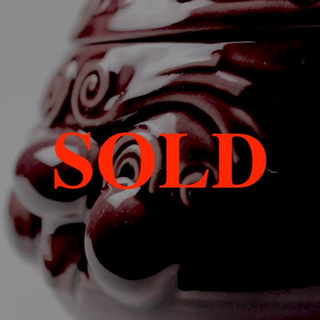 イギリス ヴィンテージ フェイスポット BEETROOTの画像