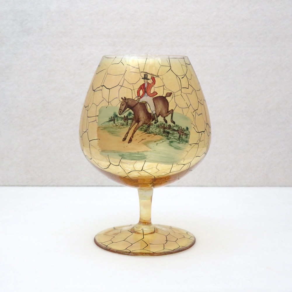 チェコスロヴァキア アンティーク コニャックグラスの画像