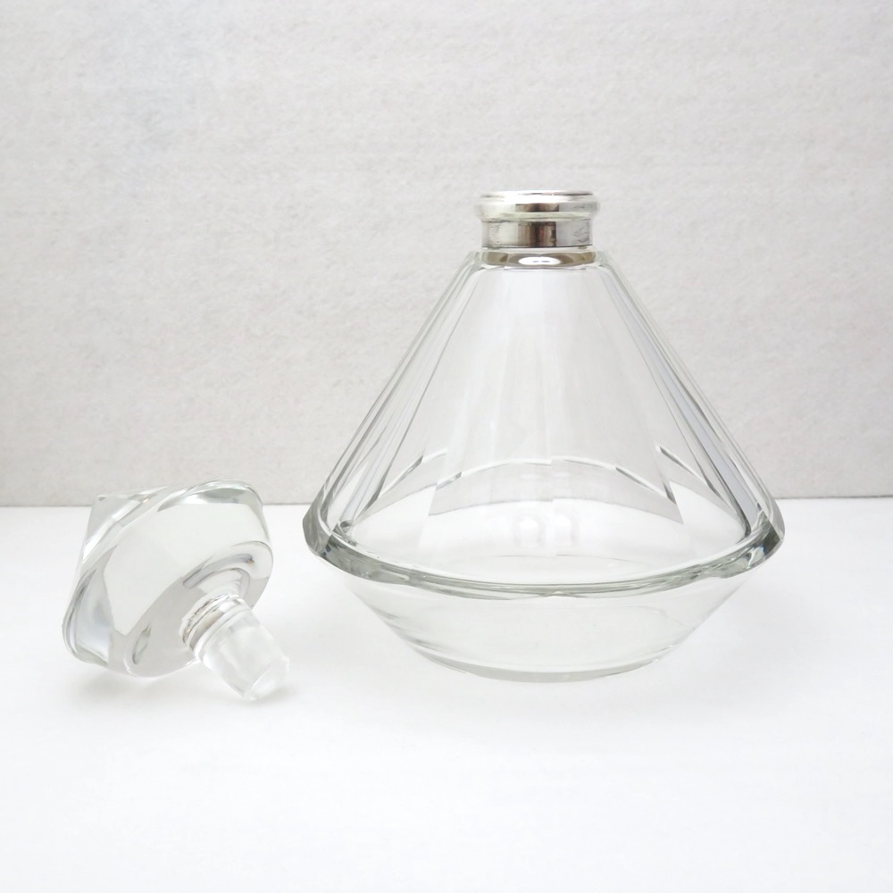 フランス アールデコ クリスタルガラス ウィスキーセット画像