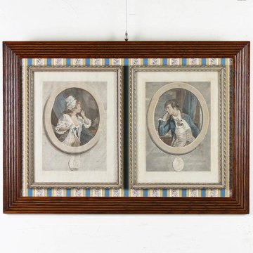 フランス 18-19世紀 アンティーク 腐食銅版画画像