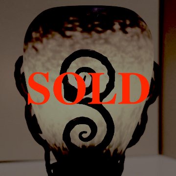 フランス アンティーク 斑文ガラス＆アイアン 常夜灯/パフュームランプの画像