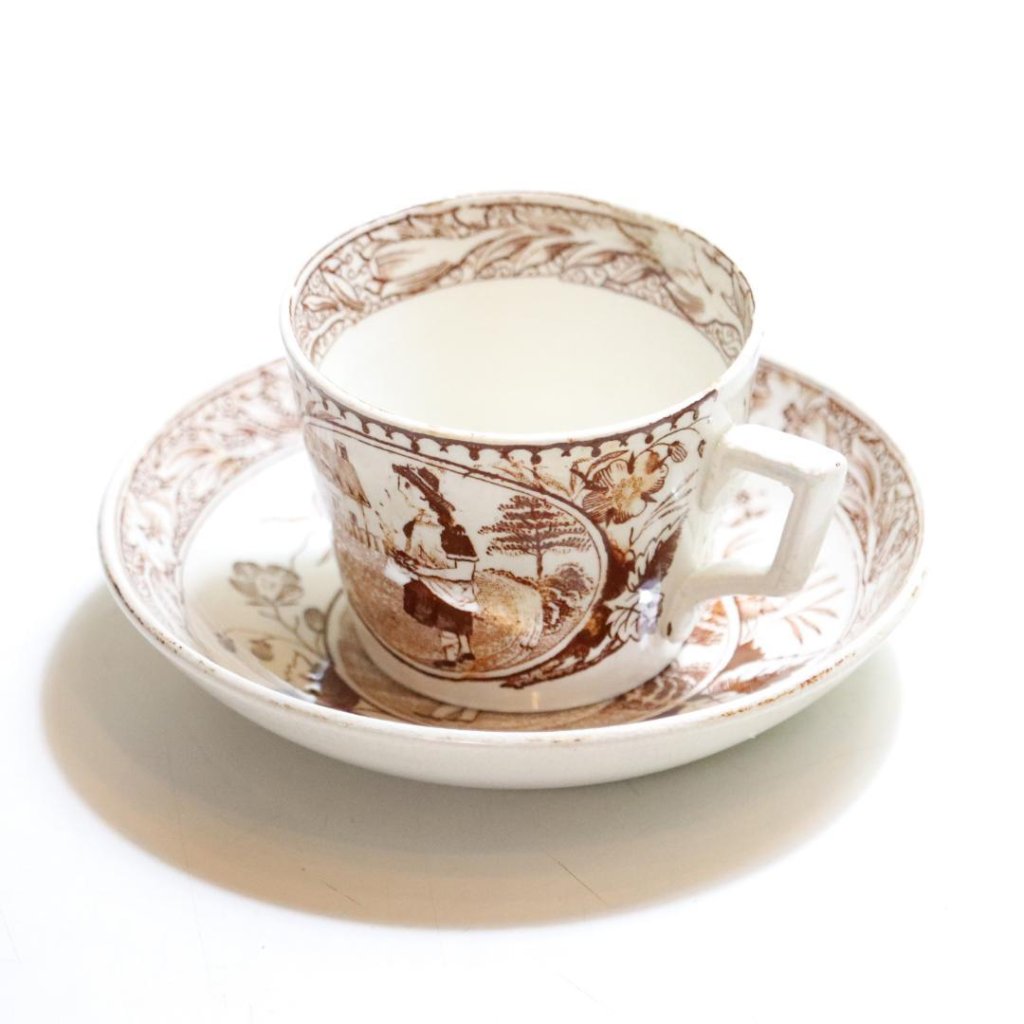 イギリス 19世紀アンティーク "MAY" カップ＆ソーサーの画像