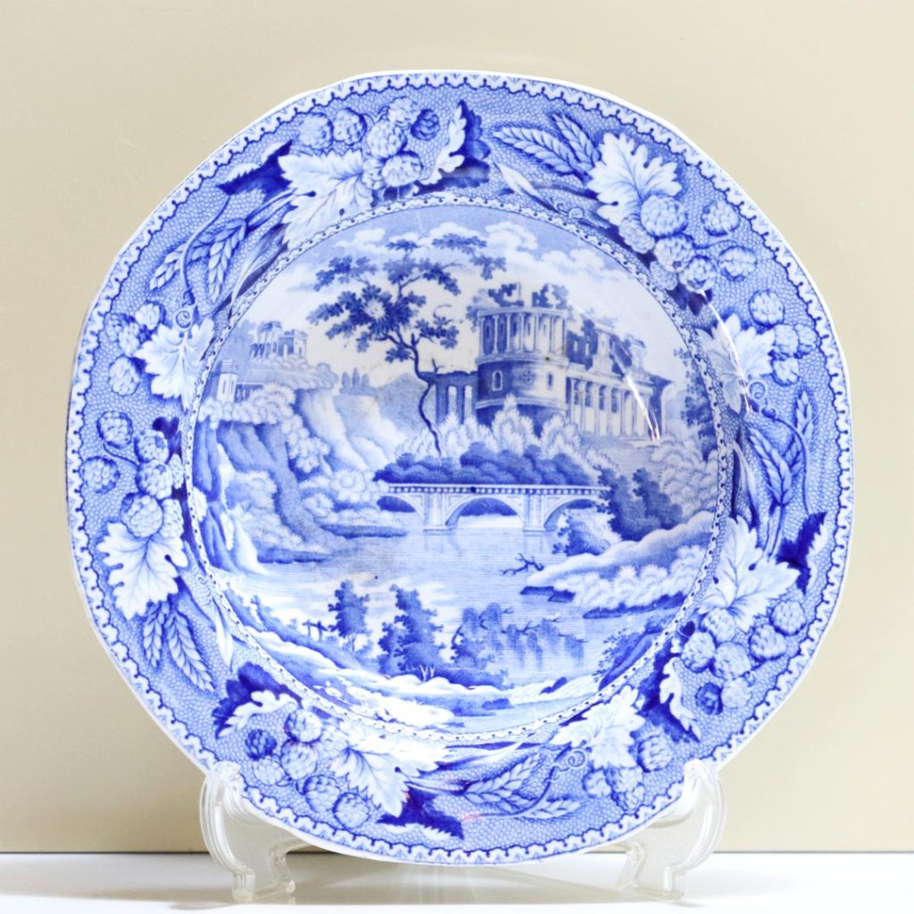 イギリス 19世紀アンティーク "Italian Ruin" ボウルの画像