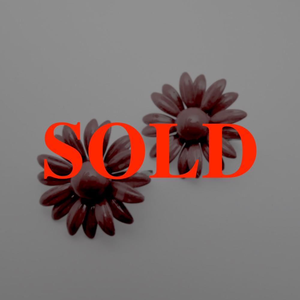 アメリカ ヴィンテージ エナメル イヤリングの画像