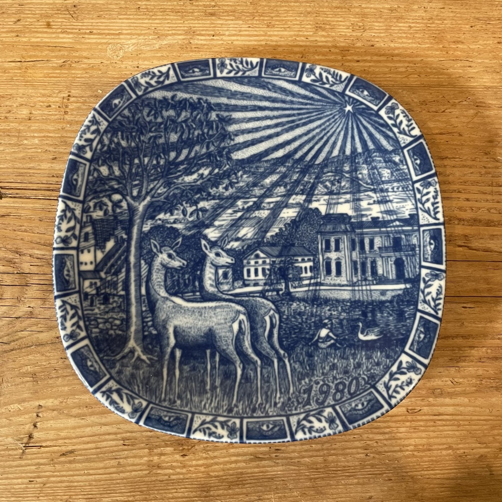 スウェーデン RORSTRAND クリスマスプレート 1980年の画像