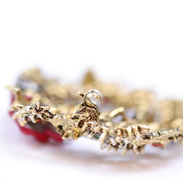 アメリカ ART  クリスマスリースブローチの画像