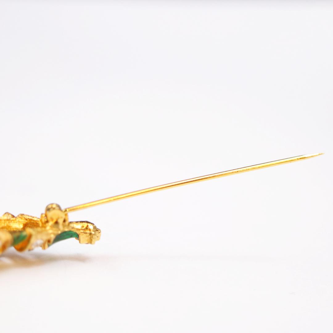 アメリカ J.J. クリスマスツリーブローチの画像