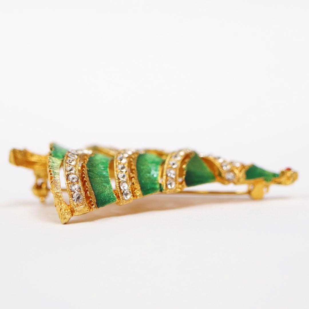 アメリカ J.J. クリスマスツリーブローチの画像