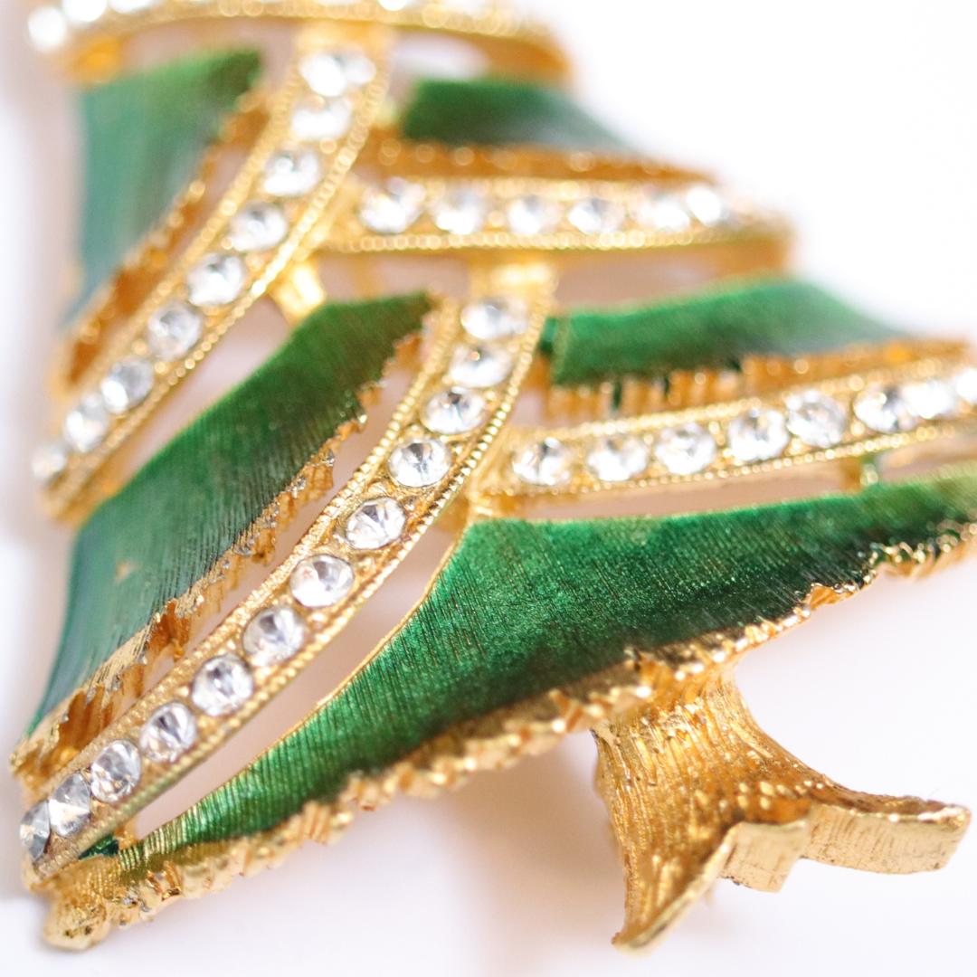 アメリカ J.J. クリスマスツリーブローチの画像