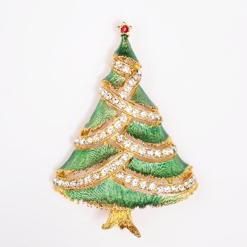 アメリカ J.J. クリスマスツリーブローチの画像