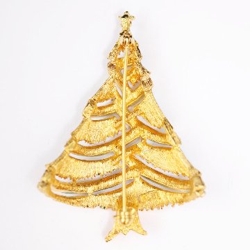 アメリカ J.J. クリスマスツリーブローチの画像