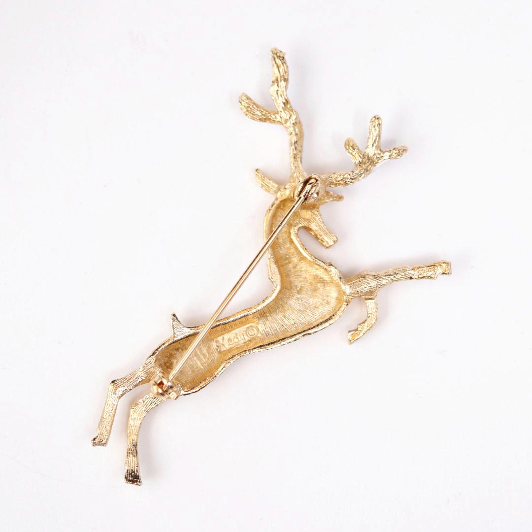 アメリカ Hedy トナカイ ブローチの画像