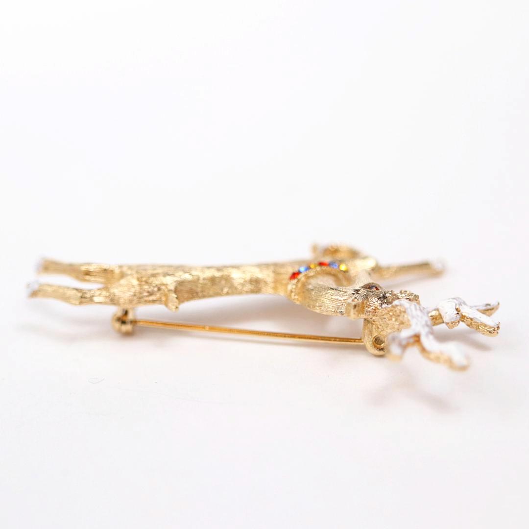 アメリカ Hedy トナカイ ブローチの画像