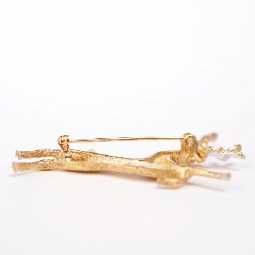 アメリカ Hedy トナカイ ブローチの画像