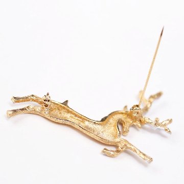 アメリカ Hedy トナカイ ブローチの画像