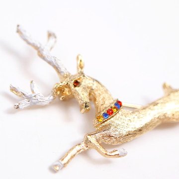 アメリカ Hedy トナカイ ブローチの画像