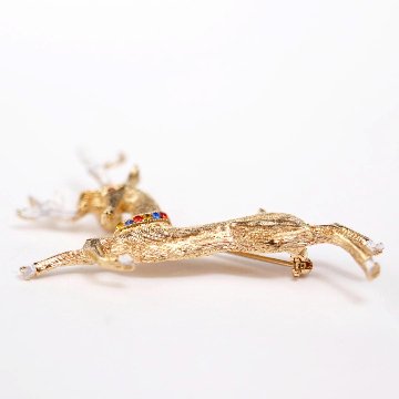 アメリカ Hedy トナカイ ブローチの画像