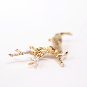 アメリカ Hedy トナカイ ブローチの画像