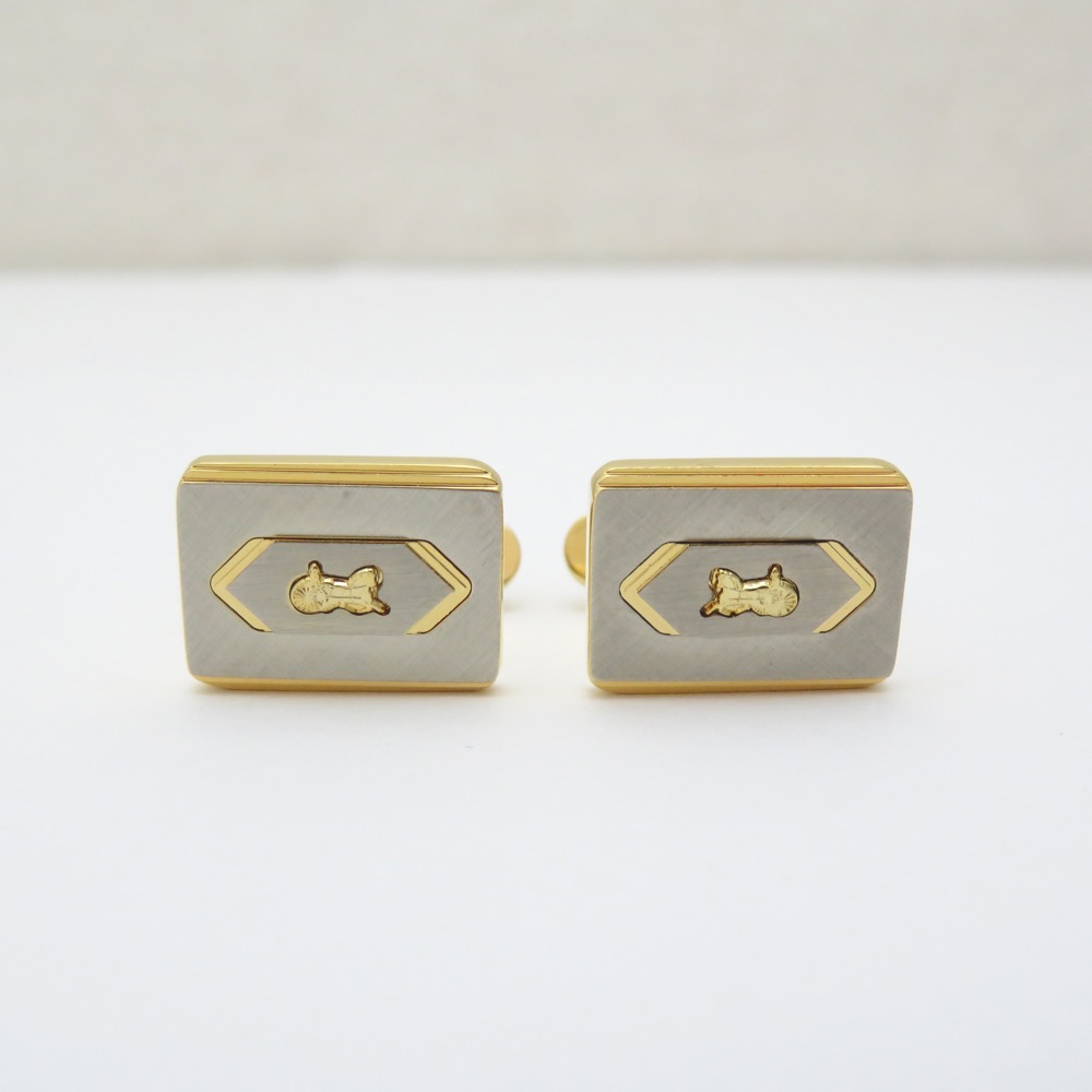 フランス ヴィンテージ Celine シルバー カフリンクスの画像