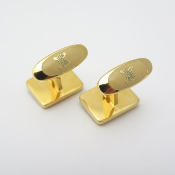フランス ヴィンテージ Celine シルバー カフリンクスの画像