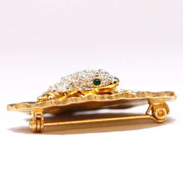 Jackie Orr デザイン カエル ブローチの画像