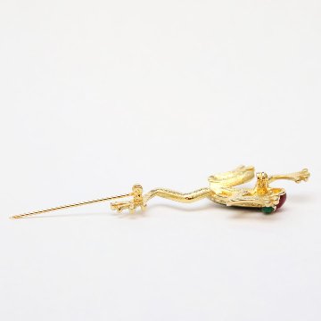 ヴィンテージ カエル ブローチの画像