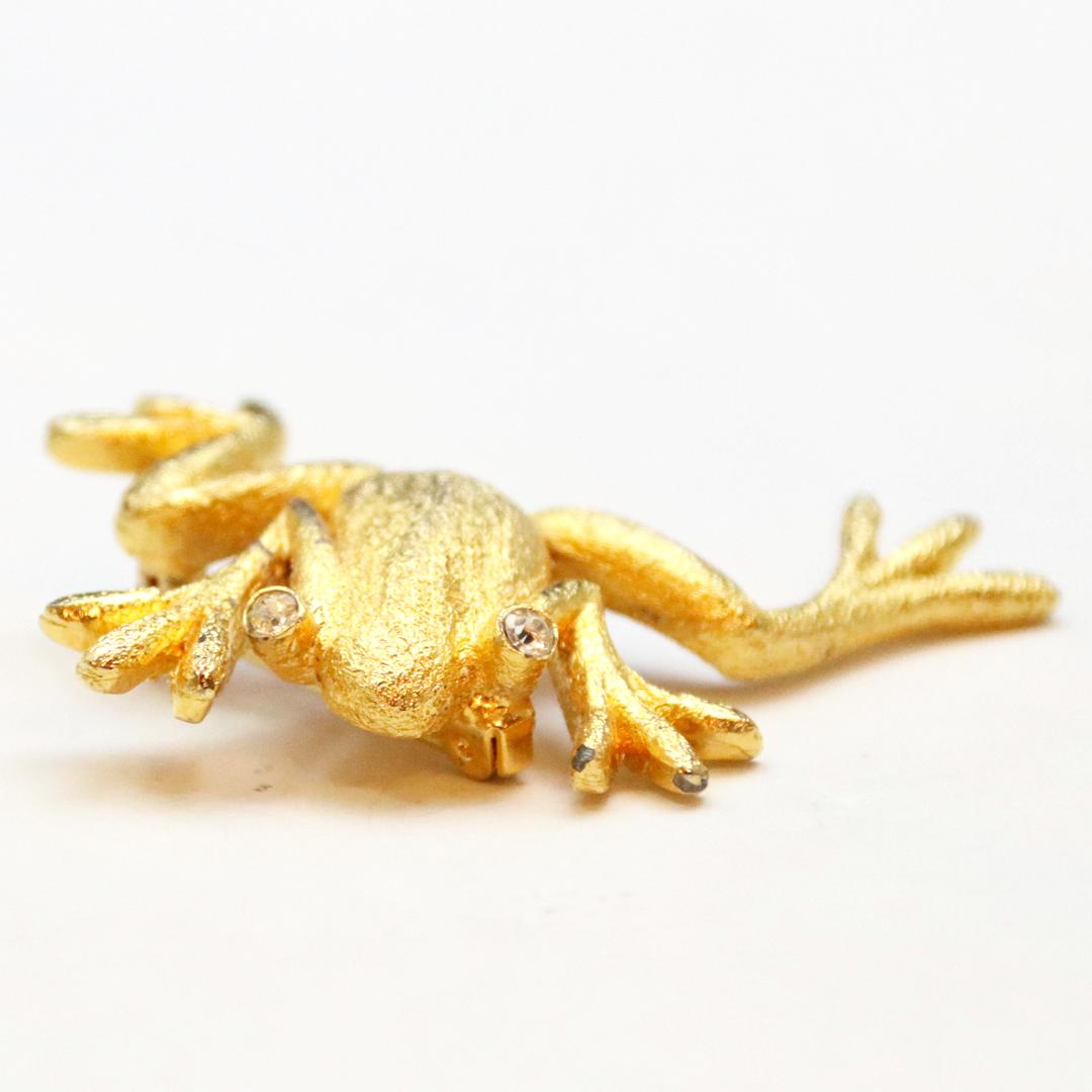 ヴィンテージ カエル ブローチの画像