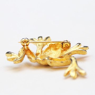 ヴィンテージ カエル ブローチの画像