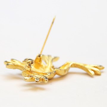 ヴィンテージ カエル ブローチの画像