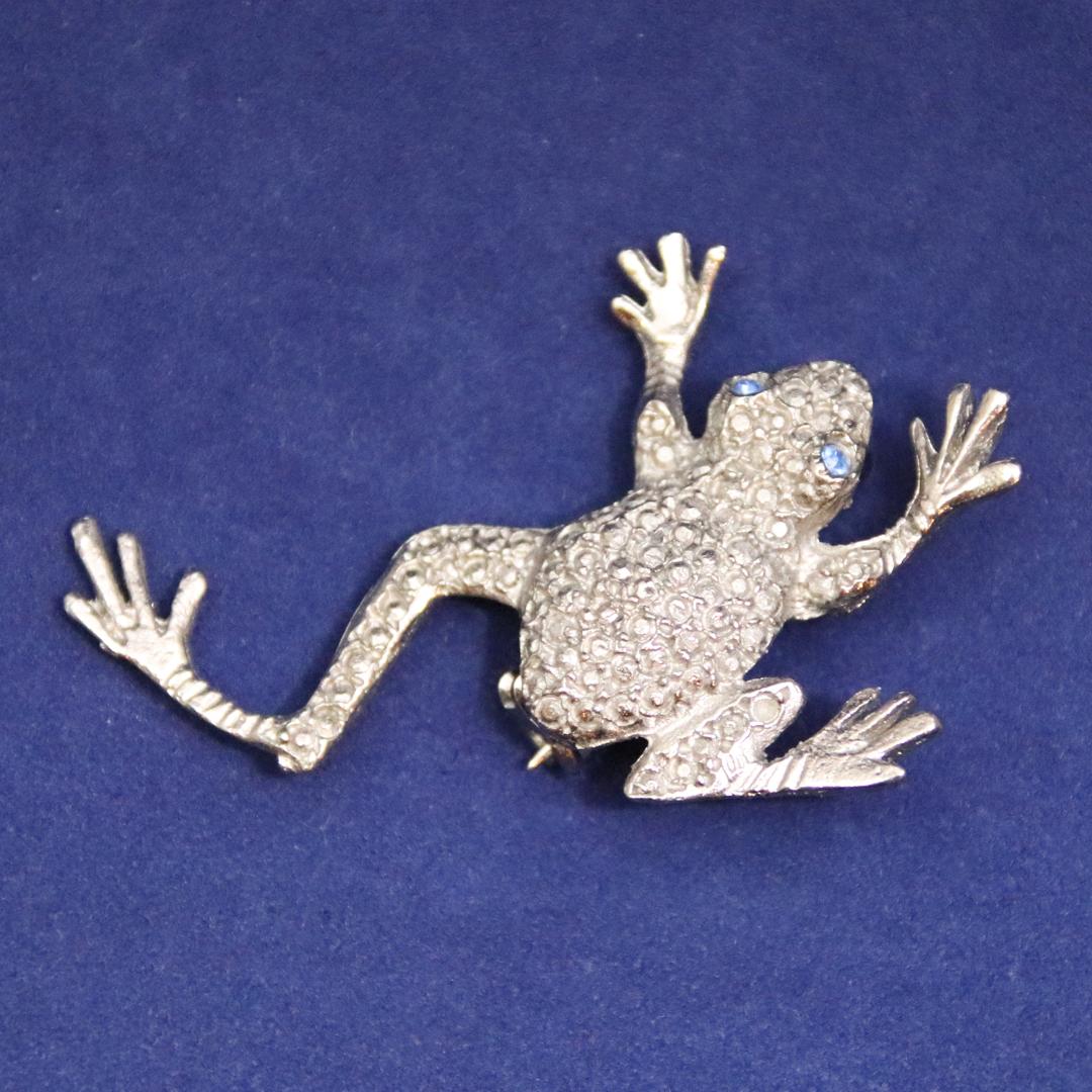 ヴィンテージ カエル ブローチの画像