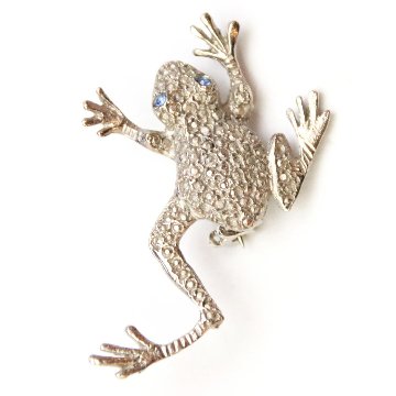 ヴィンテージ カエル ブローチの画像