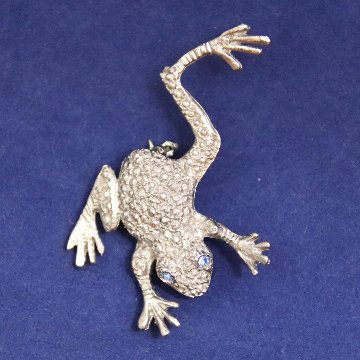 ヴィンテージ カエル ブローチの画像
