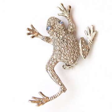 ヴィンテージ カエル ブローチの画像