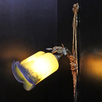 フランス ノヴェルディー ブロンズ 2灯ウォールランプの画像