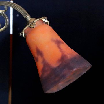フランス アンティーク ミューラー ソリッドブラス ウォールランプの画像