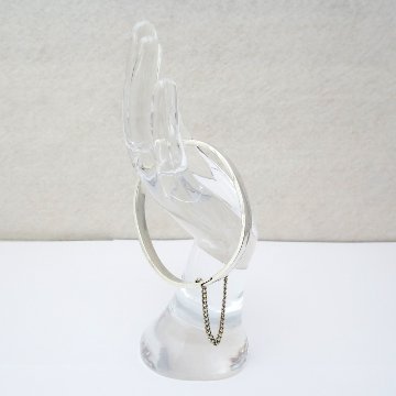 ヴィンテージ シルバーメタル バングルの画像