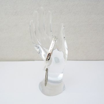 ヴィンテージ シルバーメタル バングルの画像