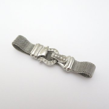 ヴィンテージ ホースシューバックル＆メッシュ ブレスレットの画像