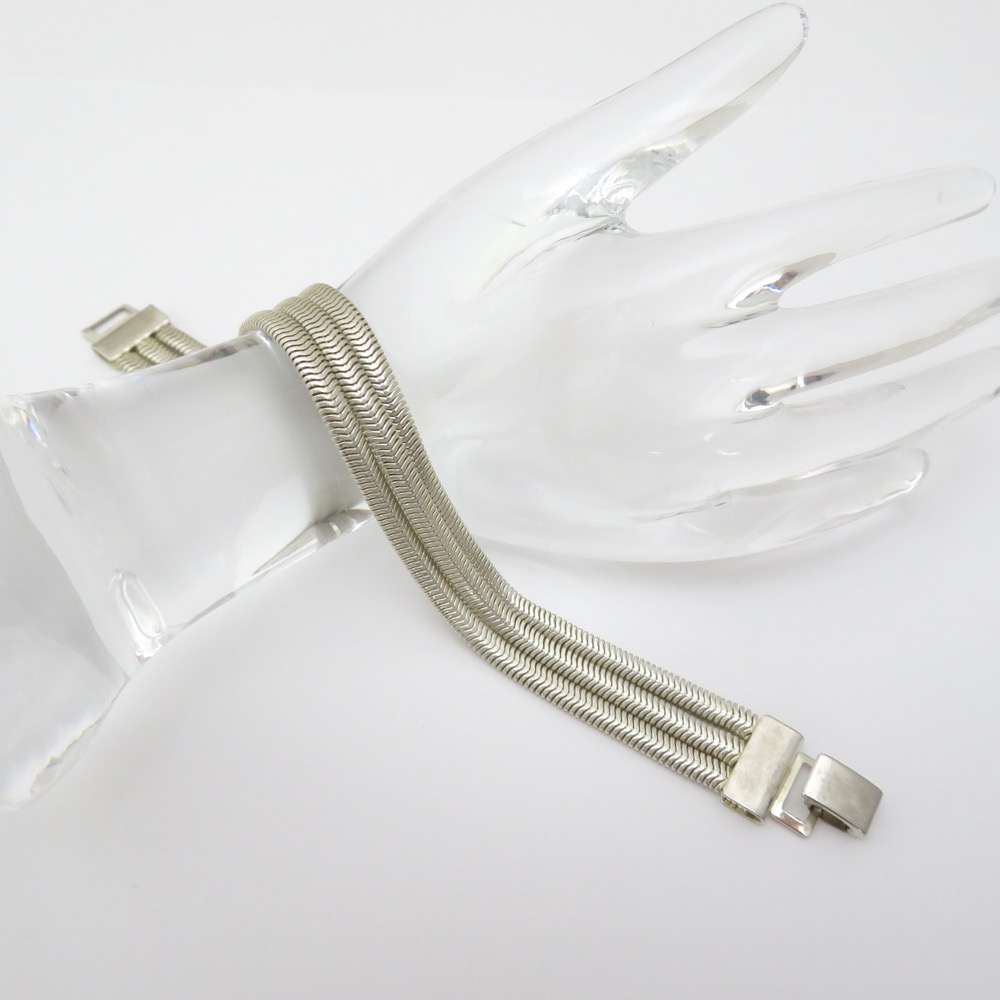 ヴィンテージ スネークチェーン 3連ブレスレットの画像