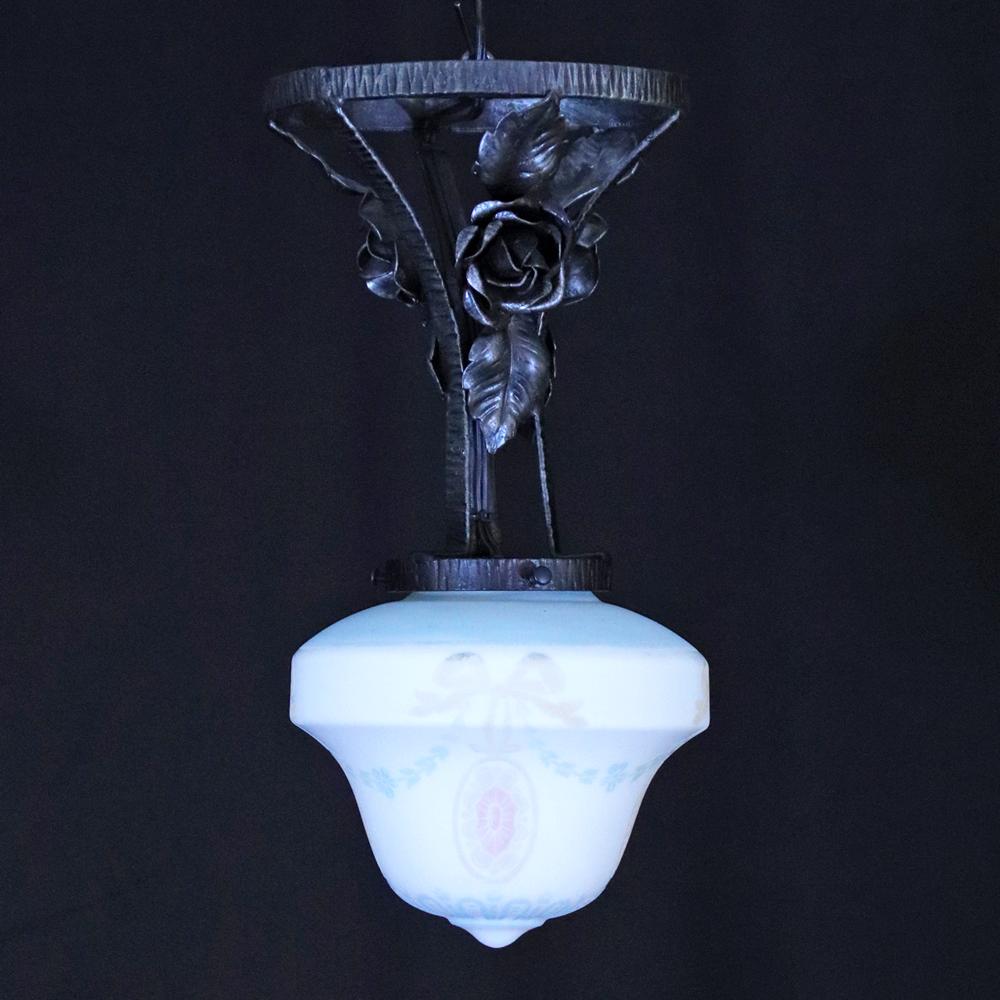 二十世紀初頭 ボヘミア カメオガラス アイアン プラフォニエの画像