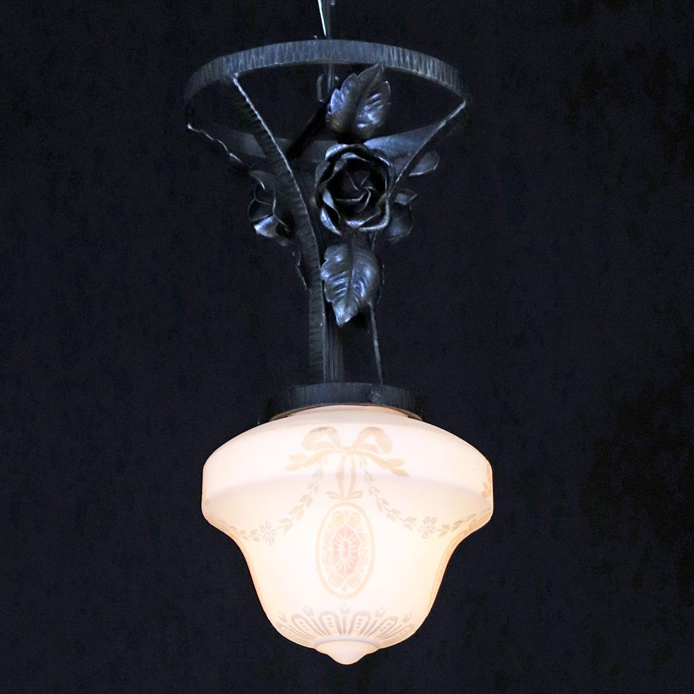 二十世紀初頭 ボヘミア カメオガラス アイアン プラフォニエの画像