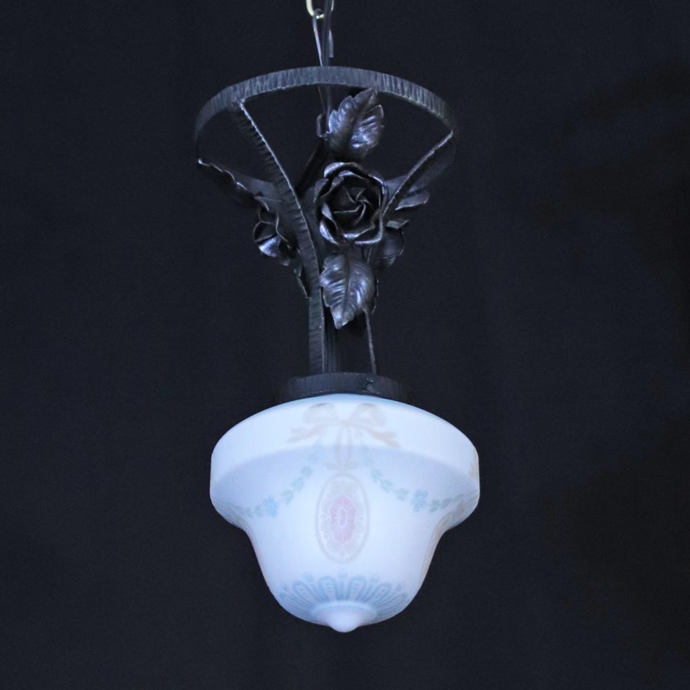 二十世紀初頭 ボヘミア カメオガラス アイアン プラフォニエの画像