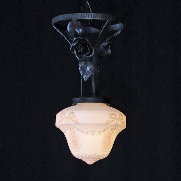 二十世紀初頭 ボヘミア カメオガラス アイアン プラフォニエの画像