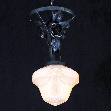 二十世紀初頭 ボヘミア カメオガラス アイアン プラフォニエの画像