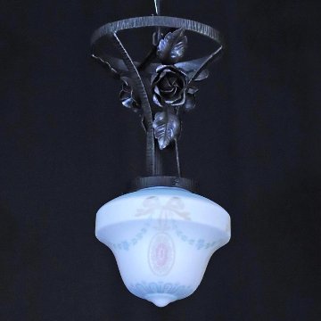 二十世紀初頭 ボヘミア カメオガラス アイアン プラフォニエの画像