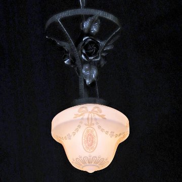 二十世紀初頭 ボヘミア カメオガラス アイアン プラフォニエの画像