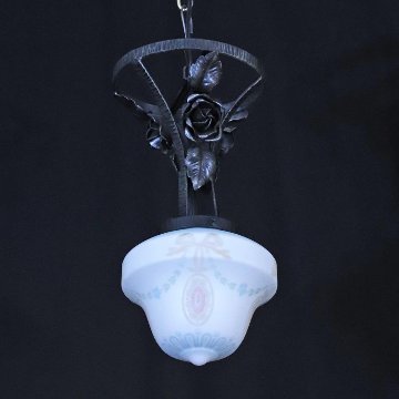 二十世紀初頭 ボヘミア カメオガラス アイアン プラフォニエの画像