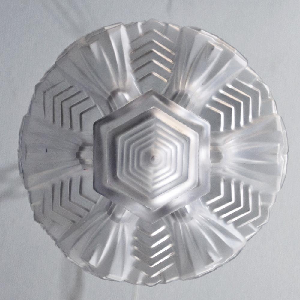 フランス アールデコ ミューラー アイアン ハンギングランプの画像