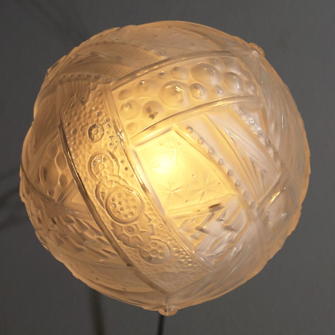 フランス アールデコ ミューラー フロストガラス プラフォニエの画像