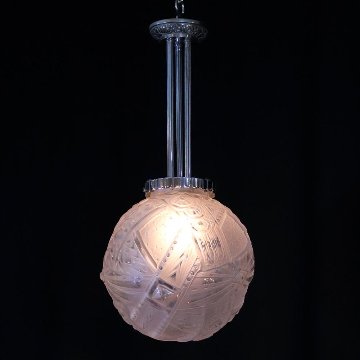 フランス アールデコ ミューラー フロストガラス プラフォニエの画像